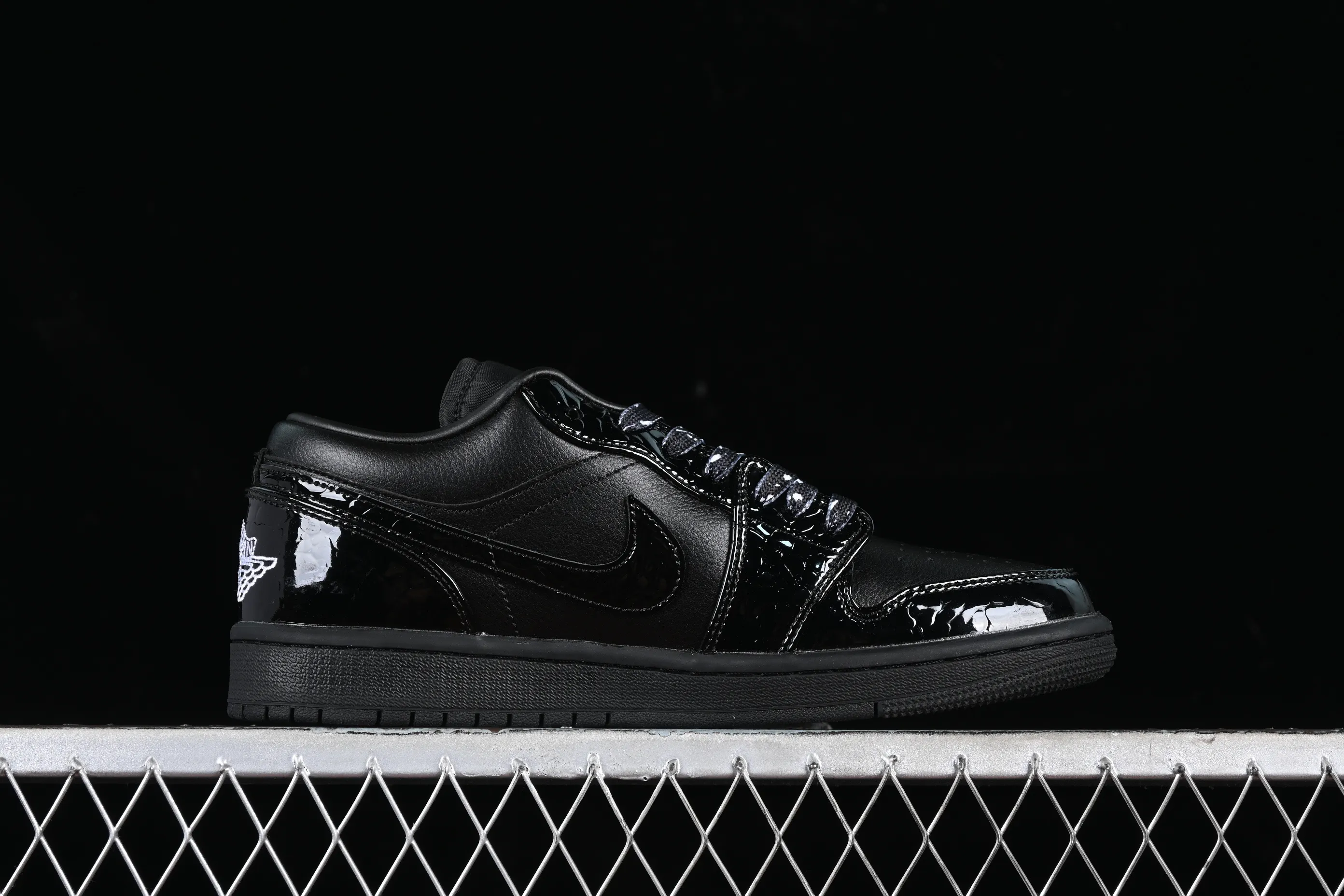 All categories Air Jordan Jordan series basketball shoes Air Jordan 1 Low Air Jordan 1 Low "Black Croc" AJ1 Joe 1 crocodile black low-top cultural casual sneakers HJ7743-010